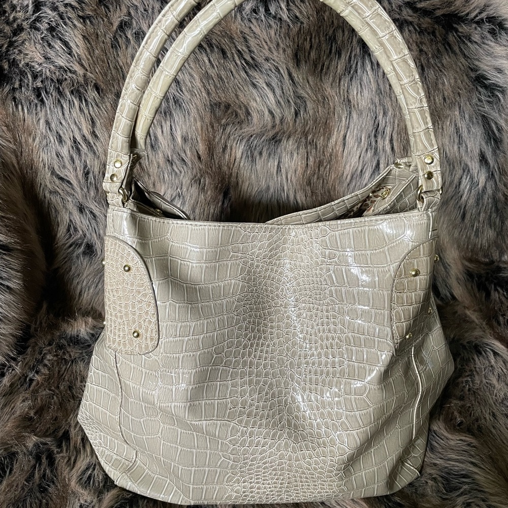 Lancôme faux Snake Skin tote bag